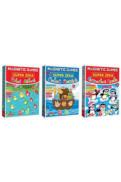 DIY Toys Magnetic Intelligence Game Duck Family - Noah's Ark - Sort Penguins