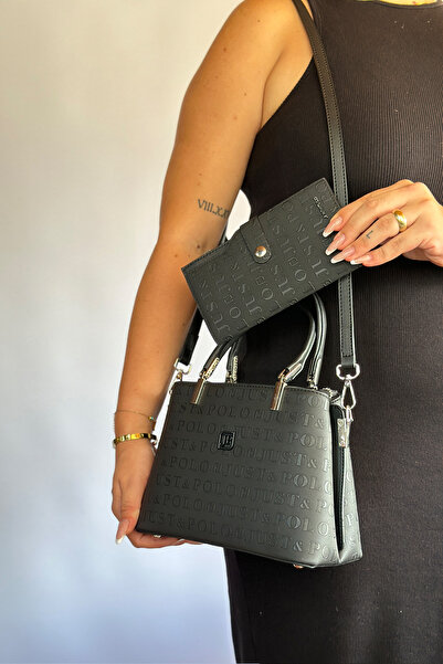 Just Polo حقيبة كتف نسائية رياضية يومية متوسطة الحجم موديل كلاسيكي 24 سم * 17...