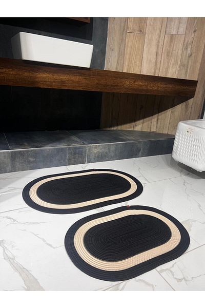 decorium pleksi Σετ 2 Χαλάκια Γιούτας, Ψάθινο Χαλάκι, Χαλάκι Μπάνιου, Χαλάκι Πόρτας, Διακόσμηση, Μοκέτα, Χαλάκι