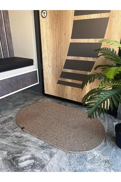 decorium pleksi Jute, Wicker Mat Set, Door Mat, Decor, Carpet, Rust