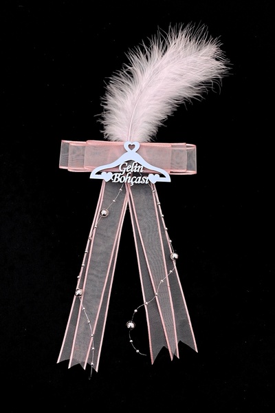 ZEYMERADE Pudra Gelin Bohça Süsü, Damat Çeyiz Valiz Bavul Düğün Nişan Söz Konvoy Kına Süsü 1 Adet