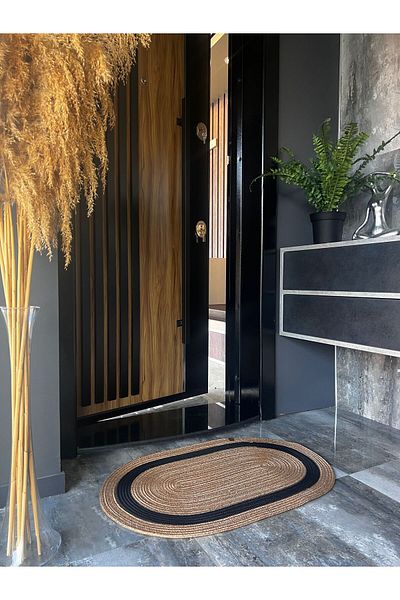 MONALİKA ,Wicker Mat, Bath Mat, Door Mat, Decor, Carpet, Mat jute