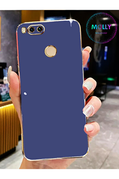Molly Technology Xiaomi Mi A1 İçin Petrol Mavisi Kenarları Gold Detaylı Lüks ...
