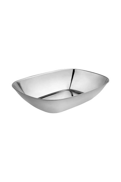 KT HOME Plate Rust. Steel Mini Boat Plate Bowl Snack Bowl Appetizer Salad Bowl Sauce Bowl 2 Pieces Small Size 12 Cm