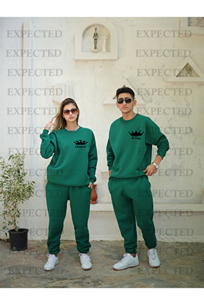 EXPECTED Σετ αθλητικής φόρμας King Queen Printed Lover Couple Combination - 3 νήματα