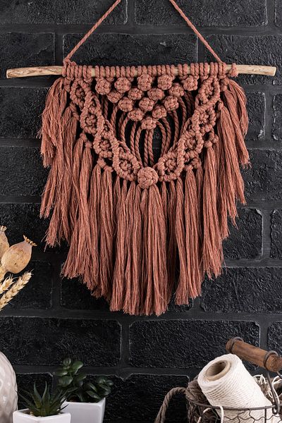 Bevella Macrame Cord Τυλιγμένο σχοινί μακραμέ μονό στριφτό 3 mm Σχοινί βαμβακερό πολυεστέρα μακραμέ 2 x 250 gr