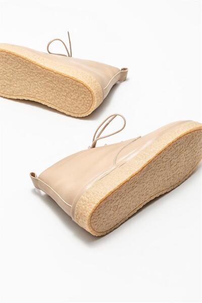 Elle Shoes Naturel Deri Kadın Günlük Bot