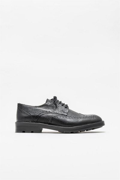 Elle Shoes Black Leather Men's Casual Shoes