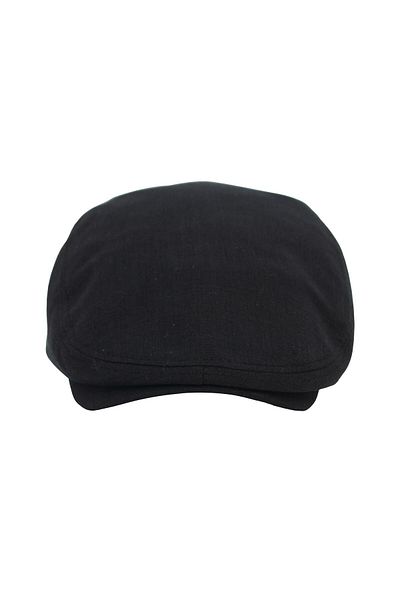 şapkadan Black Cap Cotton London Flat Cap Hat