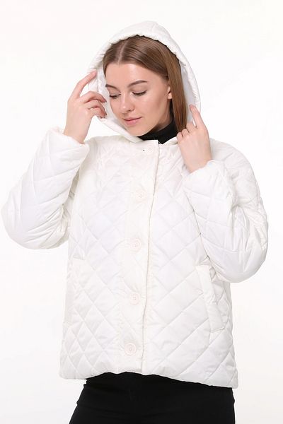 Primaro White Quilted Puffer Jacket