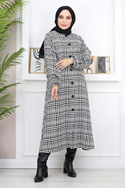 Modamihram Geknöpftes Chanel Cape Schwarz 19168