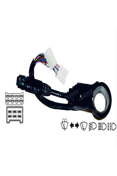 VERTEX DODGE AS-250 / 950 CEVİRMELİ FAR-SİNYAL KOLU 14 PİN