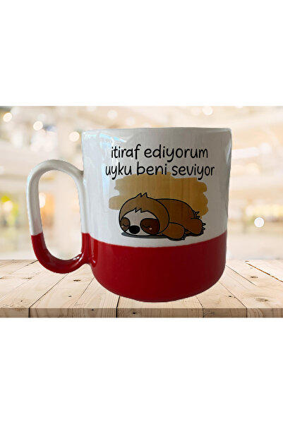 GünayStore كوب احترافي ذو لونين مطبوع عليه عبارة "I ADVICATE Sleep LOVE ME