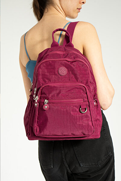 MEGA ÇANTA حقيبة ظهر نسائية من القماش الكلنكر MEGA 252 مقاومة للماء للاستخدام اليومي