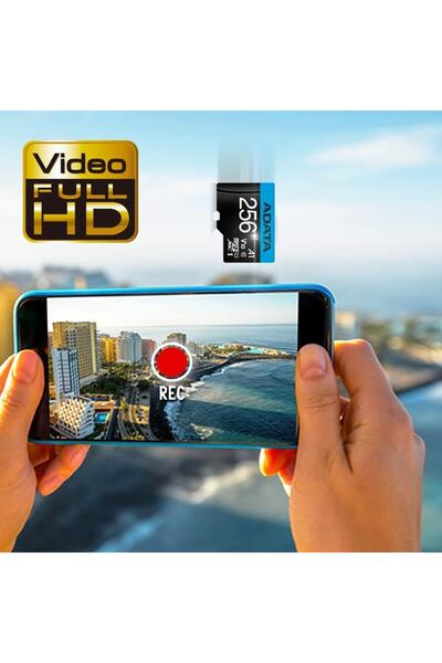 Adata Premier 256 GB Micro SD Hafıza Kartı (100MB/sn-25MB/sn)