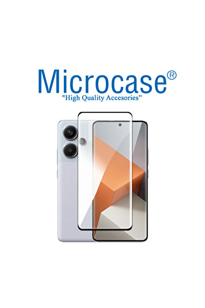 Microcase Xiaomi Redmi Note 13 Pro 5g Plus 3D Curved Tam Kaplayan Kavisli Tem...