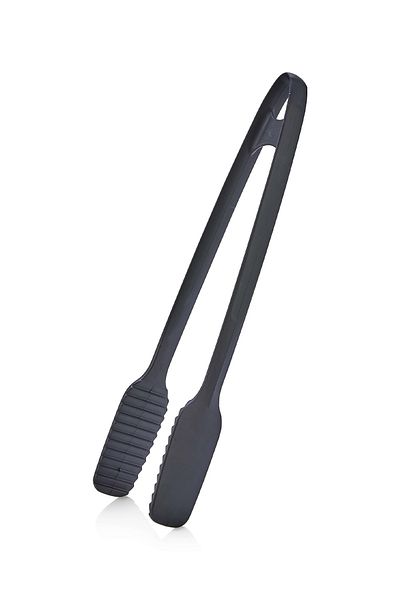 Soillium Fireproof Teflon Grilling and Serving Tongs Non-Stick Silicone Tongs Non-Slip Barbecue Tongs