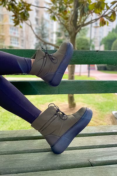 SHOEBELLAS Γυναικείες μπότες Elysion Khaki Parachute