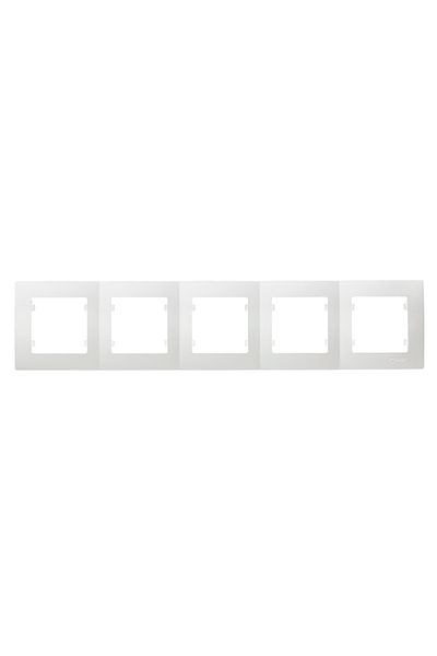 MAKEL LILIUM NATURAL SQUARE WHITE FIVE-Piece HORIZONTAL FRAME