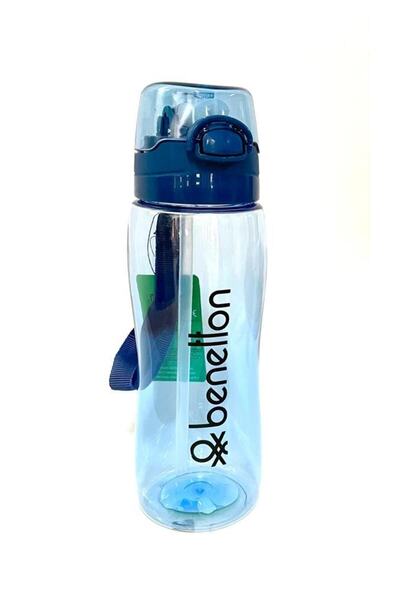 Benetton Tuşlu Otomatik Kapak Matara(mavi)