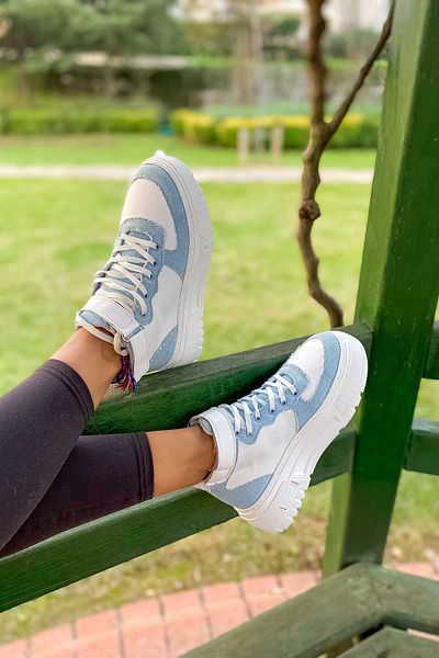 SHOEBELLAS Дамски спортни ботуши Asgard Denim Detailed
