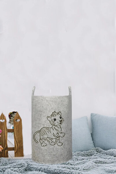 Paris Home Toy Basket, Felt Toy Basket, Toy Storage Box Basket / Laundry Basket, Toy Basket