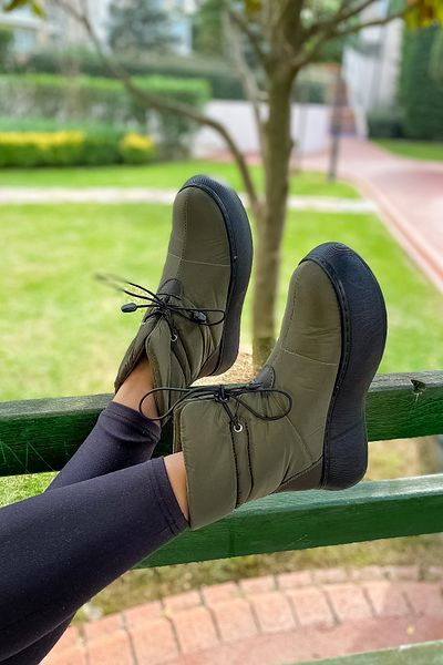 SHOEBELLAS Γυναικείες μπότες Elysion Khaki Parachute
