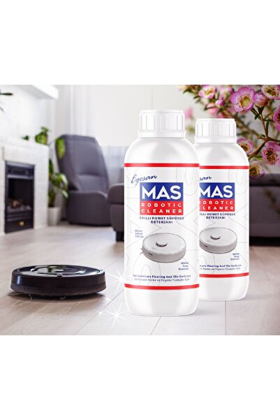 Mas Robot Süpürge Deterjanı Beyaz Sabun Kokulu X2 adet 1000 Ml