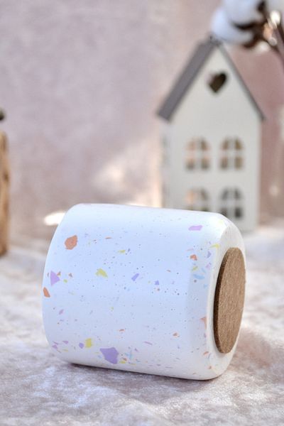 Bİ DOLU DÜKKAN Мини саксия Terrazzo| Саксия за сукуленти и кактуси (с растение)