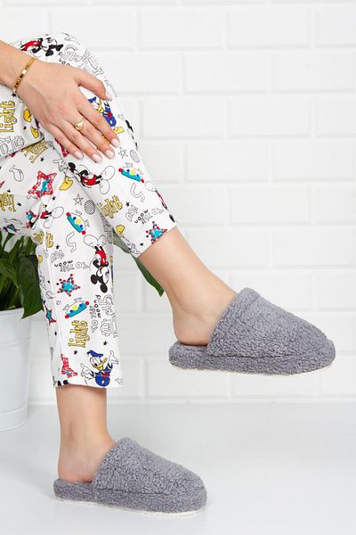 Moda Frato Modafrato Towel Indoor γυναικείες παντόφλες εσωτερικού χώρου Χειμερινές παντόφλες δεν κάνουν ήχο