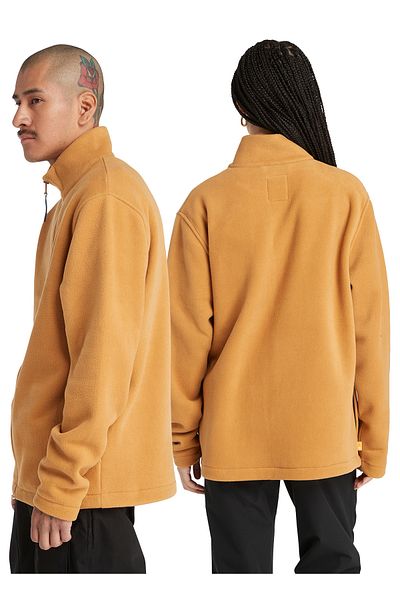 Timberland معطف رجالي أصفر بغطاء للرأس TB0A6M25P471_Full Zip Fleece