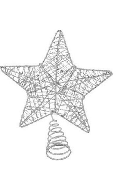 Waldern Ασημένιο Αστέρι Πρωτοχρονιάτικο Περιττάρισμα Χριστουγεννιάτικου Δέντρου Προσφοράς Premium