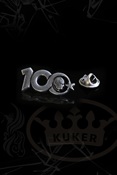 Kuker Madeni Eşya Türkiye 100. Yıl Atatürk Rozeti