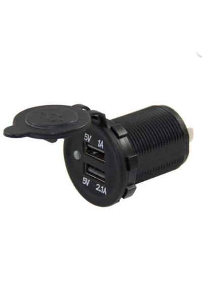 Genel Markalar Usb Şarj Soketi Unıversal Hızlı Şarj Çift Usb 5v 2.1 A 8v-32v ...