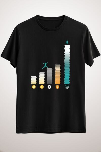 Vordevia Unisex crni Safemoon novčić kriptovaluta blokčejn Dogecoin Bitcoin p...