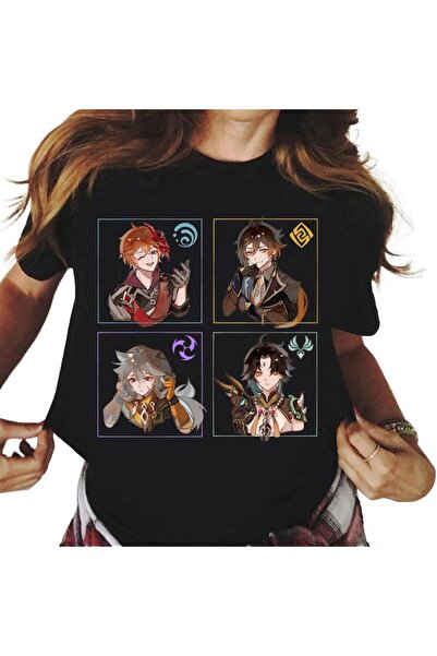 Vordevia Ženska Genshin Impact majica sa printom T-shirt Mod4r15