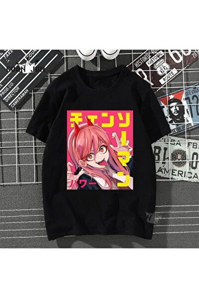 Vordevia Japanski anime Chainsaw Man T-shirt model 35