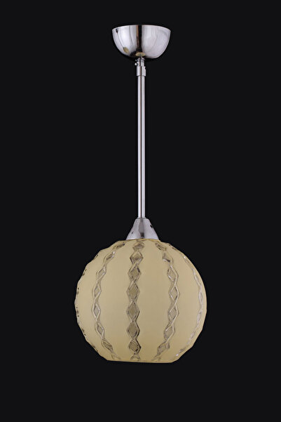 Avize çarşısı Arda Tekli Top Örgü Desen Ananas Camlı Krom Sarkıt Avize Bs.706...