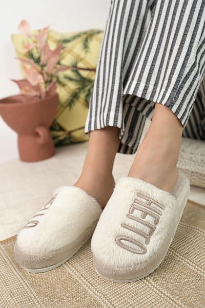 Moda Frato Modafrato Othello Γυναικείες Παντόφλες Εσωτερικού Χώρου Χειμερινές Μάλλινες Παντόφλες