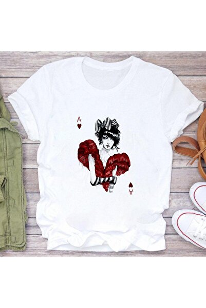 Vordevia Tricouri unisex cu cărți de joc mod56