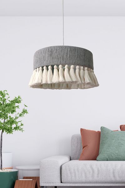 YUTEDEKOR Lagertha Gray - Living Room and Bedroom Children's Chandelier, Bohemian Chandelier