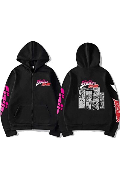 Vordevia JoJo's Bizarre Adventure zippered unisex Hoodies tip63