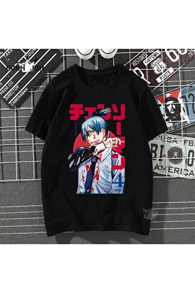 Vordevia Japanski anime Chainsaw Man T-shirt model 39
