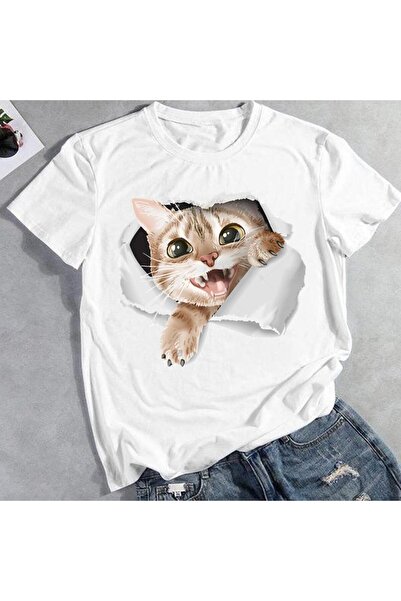 Vordevia Tricou imprimat 3d Cat Panda Dog Model44