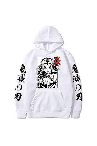 Vordevia Anime Demon Slayer Rengoku Hoodie Mod43