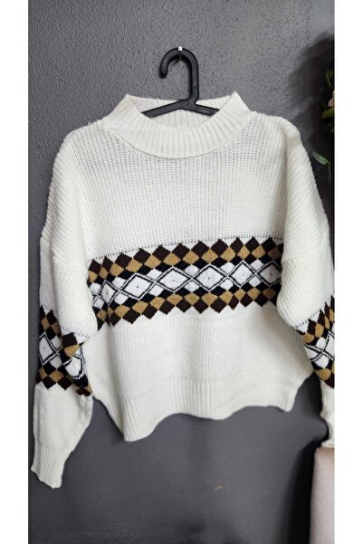 Butik Lena YÜN SALAŞ CROP KAZAK