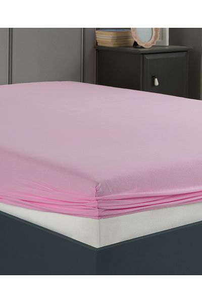 Lux Touch Βαμβακερό Εφαρμοσμένο Sare Μονό/Διπλό Χτενισμένο Βαμβακερό σεντόνι - Ελαστικό