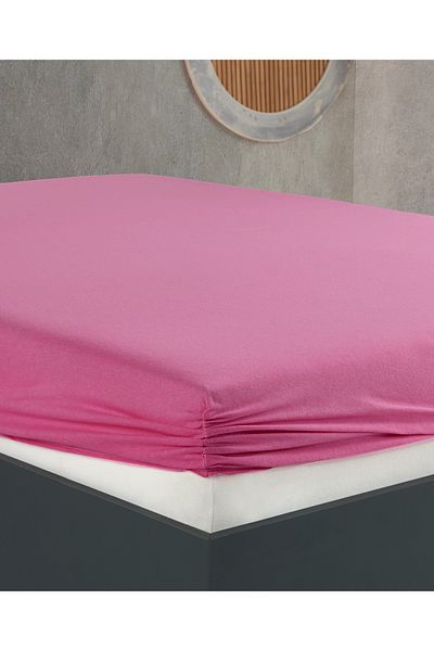 Lux Touch Βαμβακερό Εφαρμοσμένο Sare Μονό/Διπλό Χτενισμένο Βαμβακερό σεντόνι - Ελαστικό