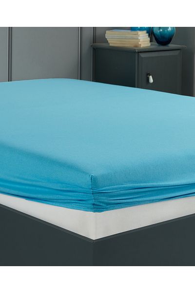 Lux Touch Cotton Fitted Sare Single/Double Combed Bed Sheet - Elastic
