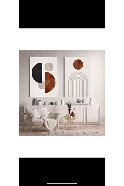 tualya Decorative Abstract Canvas Painting Set of 2